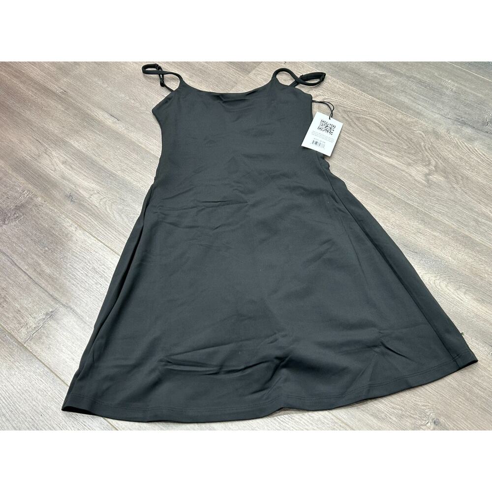NWT Girlfriend Collective Womens Black‎ Adjustable Juliet Strappy Dress Size S - Picture 3 of 9
